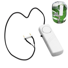 Water Leak Detector 90dB Loud Alarm Wall Mount Adhesive Sensor for Sink Bath Pool Aquarium 1.64FT