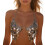 Sequins Bra Body Chain Beach Bikini Top Halter Chest-Silver 1