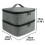 Nail Polish Storage Bag Double Layer Large Capacity Organizer Case with Handle Pink 3