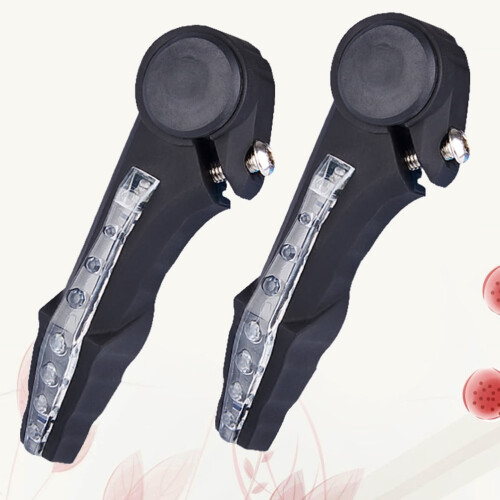 Mizh1Pair Φώτα φλας LED για τιμόνι ποδηλασίας βουνού, τιμόνι ποδηλάτου, νυχτερινή 1