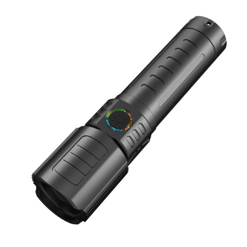 Υπερφωτεινός επαναφορτιζόμενος φακός LED USB με εστίαση ζουμ, συμβατός για χρήση σε 1