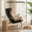 Homcom Sillón de Salón Negro 67 x 83 x 105 cm 5