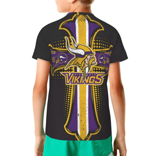 Vikings Barn Kortärmad Tröja Sportlogotyp 1 st 1