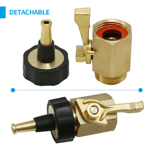 Solid Brass Yard Nozzle Heavy Duty Adjustable Valve Water Hose High Pressure 2