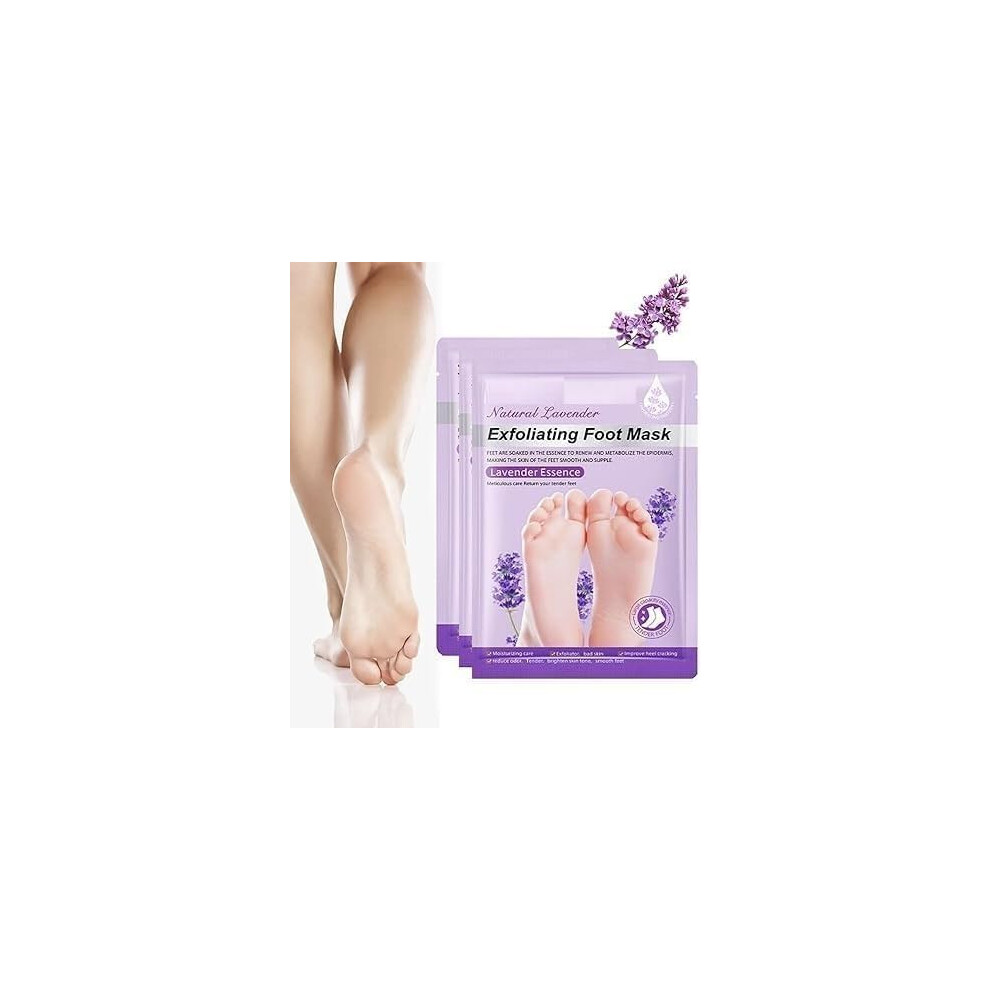 Foot Peel Mask for Dead Skin and Calluses, Deep Exfoliating Action, Hydrates Dry Feet, Pack of 1