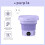 Portable Washing Machine,Folding  Washing Machine Sterilization Drying Washing Machine for Clothes EU Plug Green 5