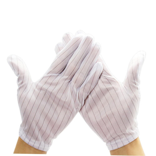 Anti Static Work Gloves, Cut Resistant Gloves, Breathable Fit for Electronics Assembly, 10 Pairs