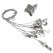 10pcs Adjustable Picture Hanging Wire System with Heavy Duty Hooks for Indoor Outdoor Use
