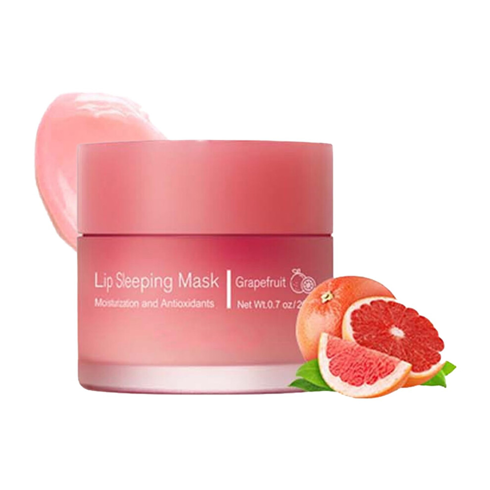 Lip Sleeping Mask Grapefruit 58g Deep Hydration Care for Dry Cracked Lips Overnight Moisture