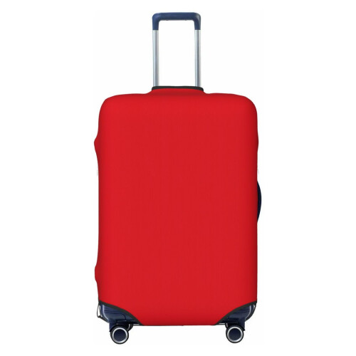 Stretchable Polyester Luggage Cover Medium Black Suitcase Protector ScratchResistant Washable Fabric