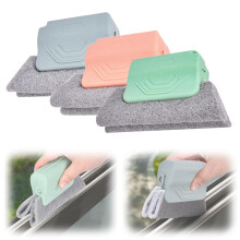 3 PCS Window Cleaning Brush Set, 2025 Upgrade Ergonomic Deep Reach Window Track Cleaning Tool for Sliding Door and Groove
