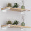 2 Pack Heavy Duty Floating Shelf Brackets White 20cm Hidden Floating Design Rust Resistant Finish 2