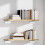 2 Pack Heavy Duty Floating Shelf Brackets White 20cm Hidden Floating Design Rust Resistant Finish 4