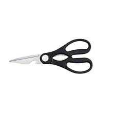 Craft Scissors Stainless Steel Scissors, Suitable for Kitchen, Cutting Chicken Bones and Other Foods, with Black Handles Scissors
