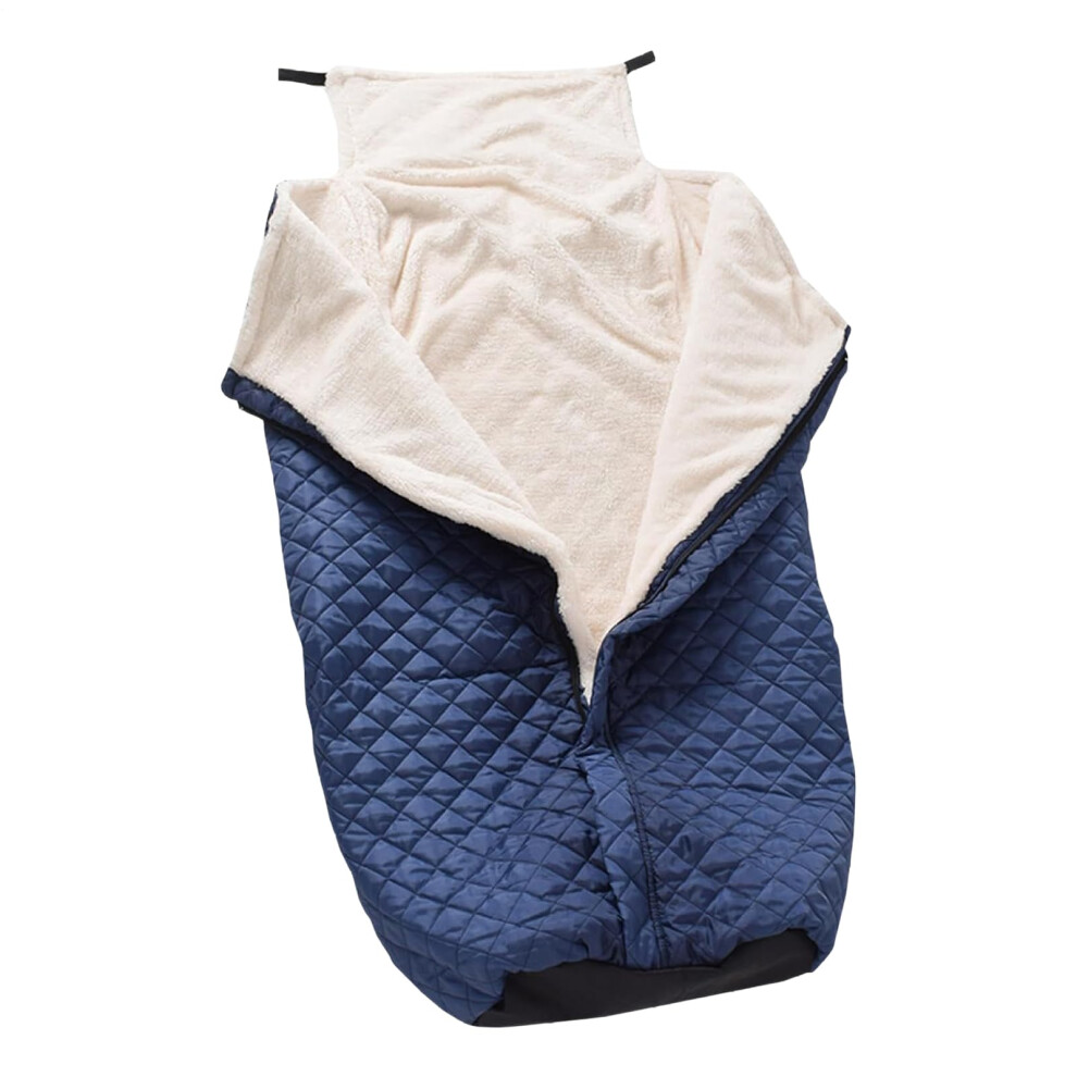 Wheelchair Lap Blanket Waterproof Windproof Fleece with Zipper Pocket for Recliner Chairs and Elderly