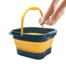 Foldable Foot Bath Bucket 15L with 480 Massage Nodes, Large Collapsible Foot Soak Tub for Home Travel