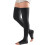 Thigh  Open Toe Compression Socks for Circulation Varicose Veins, Graduated Support Stockings Black Medium 1