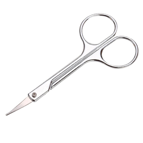 Stainless Steel Cuticle Scissors with Precision Curved Blades, Longlasting Sharp Edge, 1PCS Type C