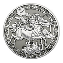 Zodiac Coin Sagittarius Nickel Finish Talisman with Zodiac Identity Design Good Luck Gift Charm