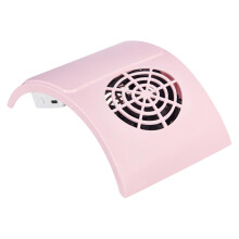 Professional Nail Dust Collector with Strong Suction, Compact Electric Vacuum for Salon Manicure Table, Pink