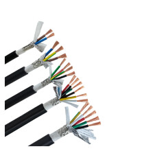 Industrial Control Cable 26AWG PUR TRVVP Flexible Shielded Wire for Robot Automation 6 Core Bending and UV Resistant