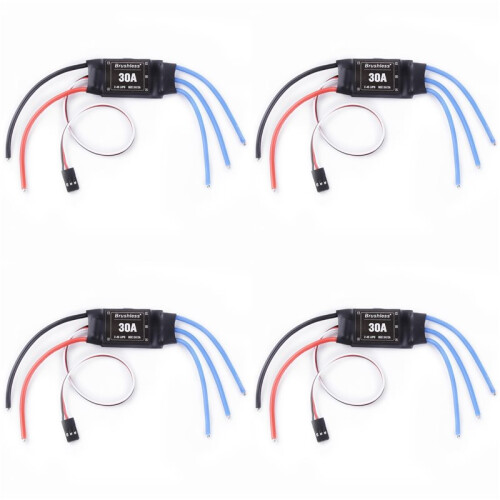 4X XXD Brushless 30A ESC 2-4S Electric Speed Controller with 5V 2A BEC WIthout Plug