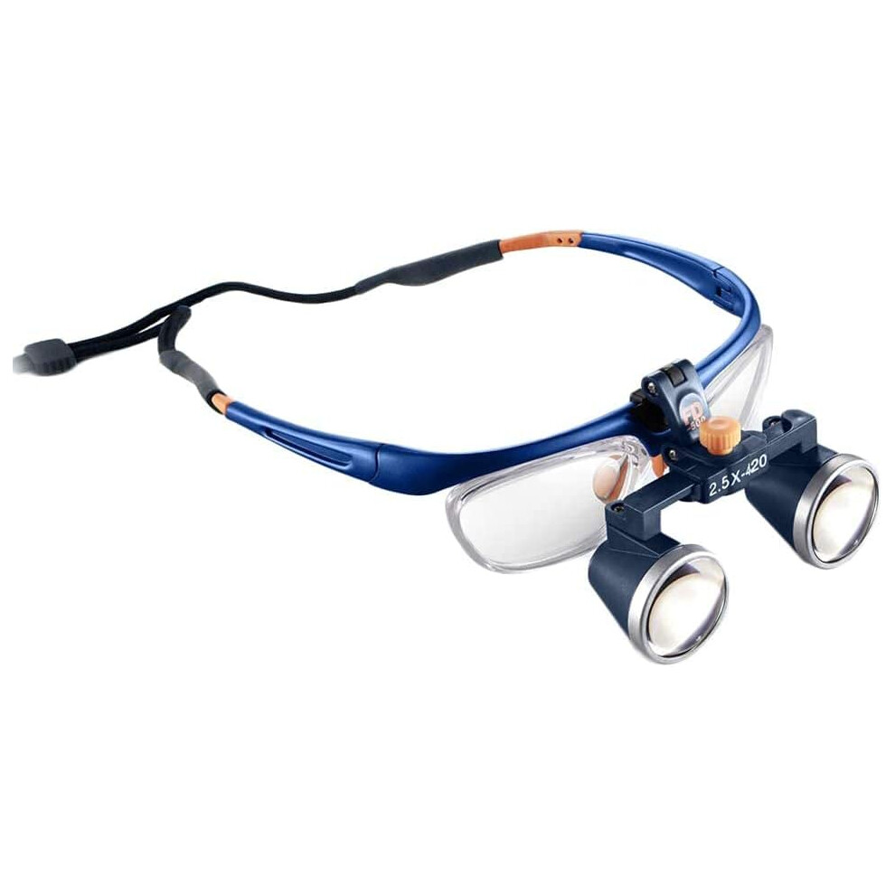 Light Dental Headband Magnifying Glasses 2.5X 3.5X With Led Clear Optical Imaging For Dental Work