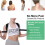 Adjustable Posture Corrector and Back Support Belt for Better Alignment, Unisex Breathable Gray Purple Small 5