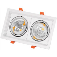 20W LED Recessed Ceiling Light Warm White Adjustable Downlight Energy Saving Aluminum for Hotel Lobby