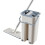 Flat Mop and Bucket Set with Automatic Self Squeeze, Reusable Microfiber Pad for Hardwood Floors 1
