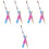 5Pièces Pinceaux Nail Art Multicolores Maniure Pour Usage Pro 3