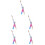 5Pièces Pinceaux Nail Art Multicolores Maniure Pour Usage Pro 5