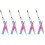 5Pièces Pinceaux Nail Art Multicolores Maniure Pour Usage Pro 8