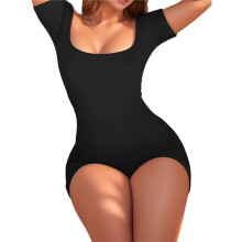 Womens Jumpsuits Shorts Rompers Workout One Piece Bodysuits Yoga Summer Fashion Vacation Outfits Clothes 2025 Black L
