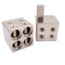 2 Pack Car Audio Power Terminal for Amplifier Wire Connector, Durable Aluminum, Easy Crimp Installation