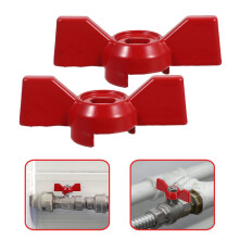 8Pièces Aluminium Rouge À Pour Vannes Eau Extérieures