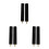 6Pcs Versatile Black Cue Stick Lengthener with for Pool 3