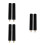 6Pcs Versatile Black Cue Stick Lengthener with for Pool 5