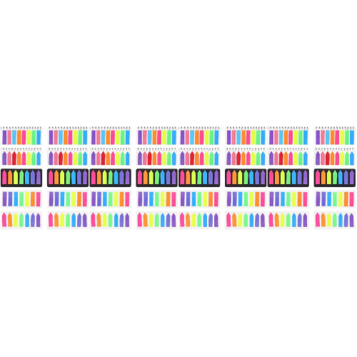 40 Sets Plastic Sticky Tabs Fluorescent Page Tabs Page Markers 2