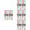 40 Sets Plastic Sticky Tabs Fluorescent Page Tabs Page Markers 5
