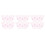 300Pcs Compact Pink Eyebrow Brush Mini Lash Separator Makeup Comb 2