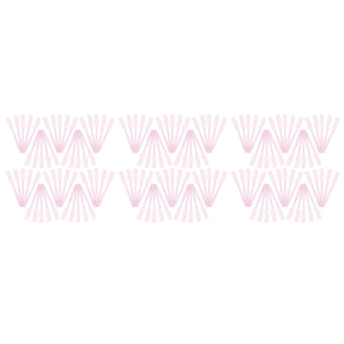 300Pcs Compact Pink Eyebrow Brush Mini Lash Separator Makeup Comb 1
