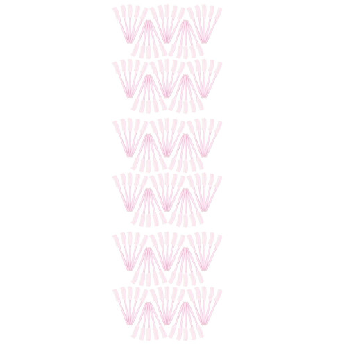 300Pcs Compact Pink Eyebrow Brush Mini Lash Separator Makeup Comb 2