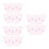 300Pcs Compact Pink Eyebrow Brush Mini Lash Separator Makeup Comb 4