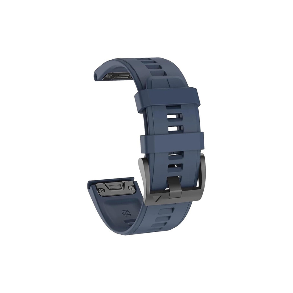 Quickfit 26Mm Watch Band Cyan Silicone Replacement Strap For Garmin Tactix Delta Instinct 2X Descent Mk2 Mk2i Blue 9351714860758