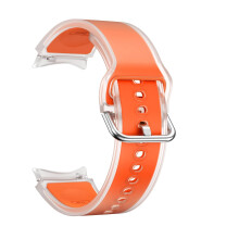 Transparent Orange 20mm Replacement Strap for Samsung Galaxy Watch Band Watch 6 7 Classic 7 FE