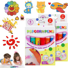 3D Puffy Paint Pens Set 12 Colors Heat Activated Puff Effect for Kids Crafts and DIY Art
