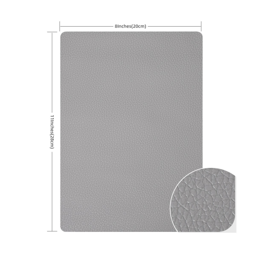 Self-Adhesive PU Leather Patch LightGrey