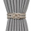 Geflochtene magnetische Vorhang-Raffhalter, 2er-Pack White+Grey 1
