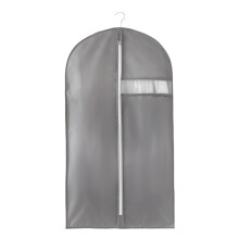 5 Pack Garment Bags Breathable Non Woven Clothes Storage Bag with Clear Window Dustproof Foldable Suit Cover 58x125cm